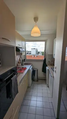 Cuisine ou kitchenette dans l'établissement Paris'door Cozy 2P 50m² all equipped in a village