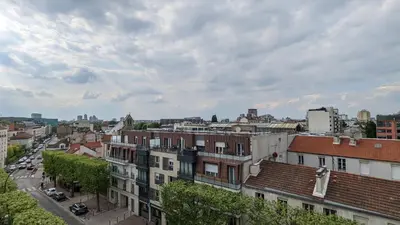 Vue générale sur Le Pré-Saint-Gervais ou vue de la ville depuis l'appartement