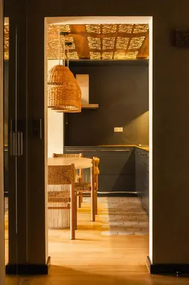 Cuisine ou kitchenette dans l'établissement Appart with Garden - 15 min from Eiffel Tower