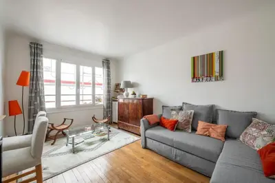 Coin salon dans l'établissement PARIS 6EME - Studio