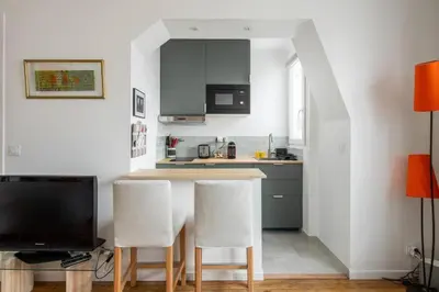 Cuisine ou kitchenette dans l'établissement PARIS 6EME - Studio