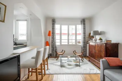 Coin salon dans l'établissement PARIS 6EME - Studio