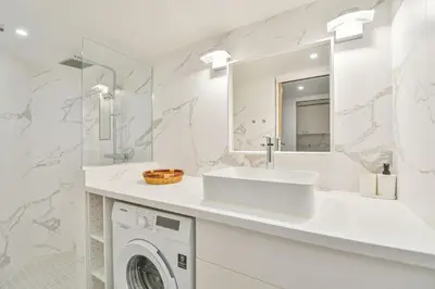 Salle de bains dans l'établissement Duplex à Paris Saint-Ambroise