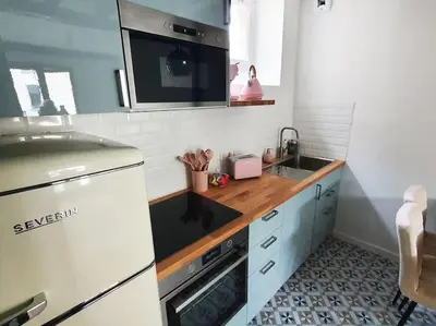 Cuisine ou kitchenette dans l'établissement Love Week in Paris, 2 pièces hyper-centre parisien