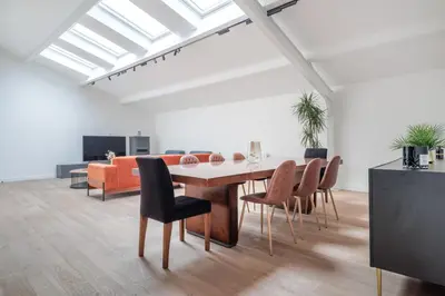 Coin salon dans l'établissement Chaleureux appartement pour 6pers #4