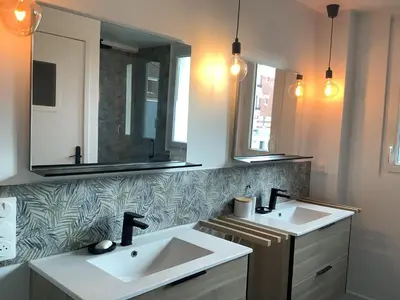 Salle de bains dans l'établissement Paris Bécon