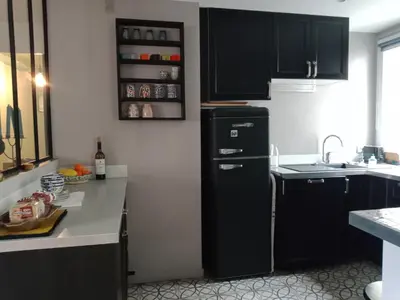 Cuisine ou kitchenette dans l'établissement Paris Bécon