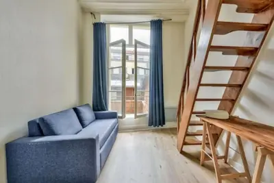 Coin salon dans l'établissement Charmant appartement de 38m² -Quartier Latin