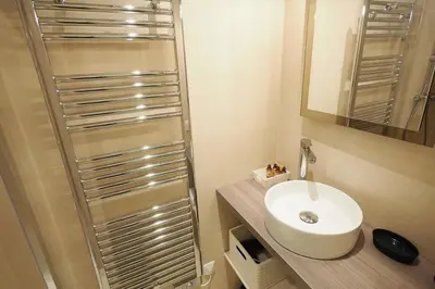 Salle de bains dans l'établissement Saint germain cosy