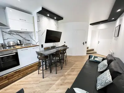 Cuisine ou kitchenette dans l'établissement Urban Flat 172 - Pretty Flat Gaite Montparnasse Cinema