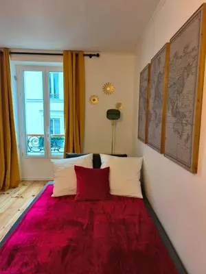 Un ou plusieurs lits dans un hébergement de l'établissement 30m2 in the heart of Paris