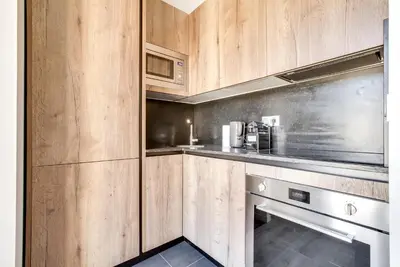 Cuisine ou kitchenette dans l'établissement Volontaire