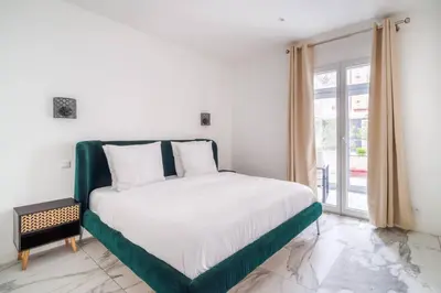 Un ou plusieurs lits dans un hébergement de l'établissement Beautiful flat for 6 people #6