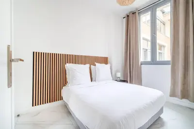 Un ou plusieurs lits dans un hébergement de l'établissement Cosy flat for 6 people #2