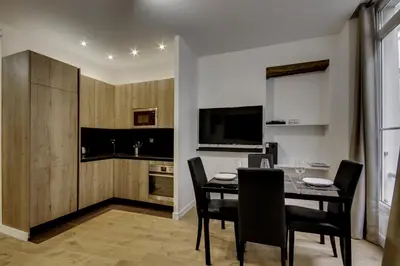 Cuisine ou kitchenette dans l'établissement mandar 14