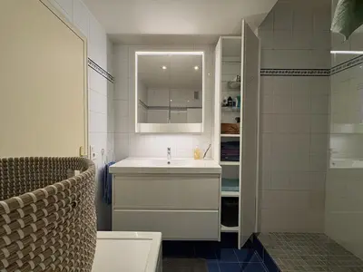 Salle de bains dans l'établissement Cosy apartment in Paris 16 near Trocadéro