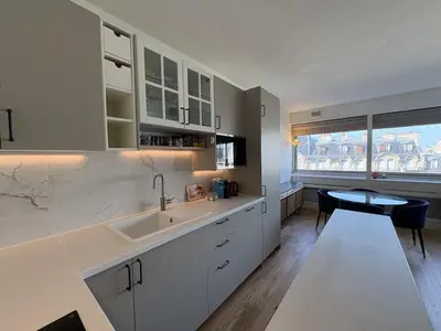 Cuisine ou kitchenette dans l'établissement Cosy apartment in Paris 16 near Trocadéro