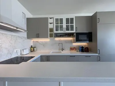 Cuisine ou kitchenette dans l'établissement Cosy apartment in Paris 16 near Trocadéro