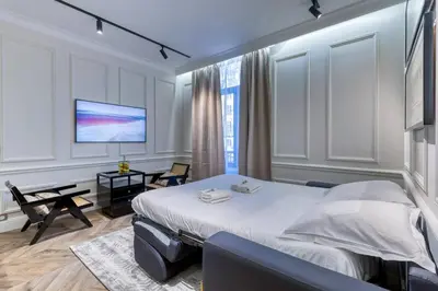 Un ou plusieurs lits dans un hébergement de l'établissement NEW Luxury Flat - Central Area