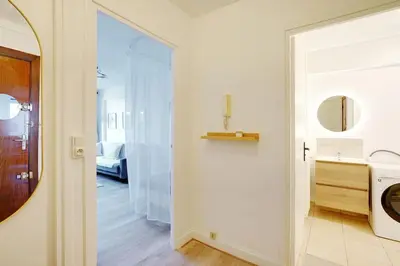 Un ou plusieurs lits dans un hébergement de l'établissement Appartement refait à neuf - Paris