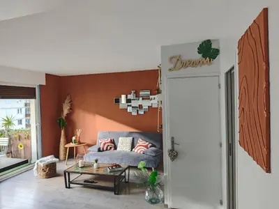 Coin salon dans l'établissement Au jardin suspendu