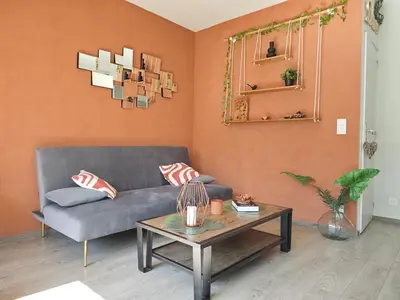 Coin salon dans l'établissement Au jardin suspendu