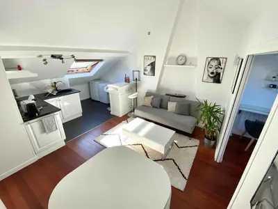 Cuisine ou kitchenette dans l'établissement Magnifique 2 pièces Theatre de Boulogne