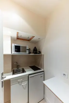 Cuisine ou kitchenette dans l'établissement Studio sur les Quais de Seine