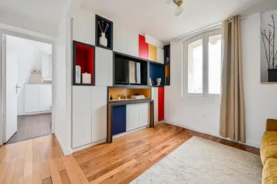 Cuisine ou kitchenette dans l'établissement Le Cœur Sacré - 4 personnes Montmartre - Wifi