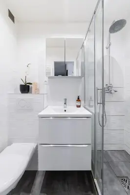 Salle de bains dans l'établissement Cosy Apt Batignoles