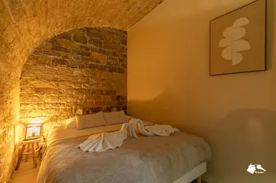 Un ou plusieurs lits dans un hébergement de l'établissement MBA Luxury Appart - Tracy 2 - Proche du Musée du Louvre