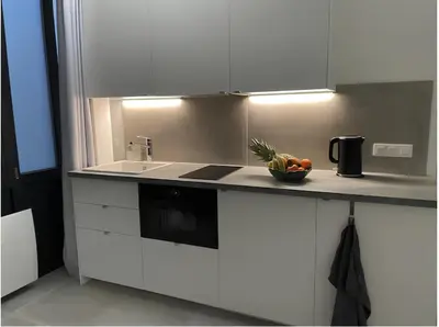 Cuisine ou kitchenette dans l'établissement Modern Studio Apt In The Heart Of Paris