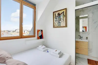 Un ou plusieurs lits dans un hébergement de l'établissement Elegant studio - 2P - Chaillot