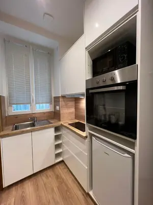 Cuisine ou kitchenette dans l'établissement Charme Cosy au Cœur de Paris