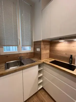 Cuisine ou kitchenette dans l'établissement Charme Cosy au Cœur de Paris