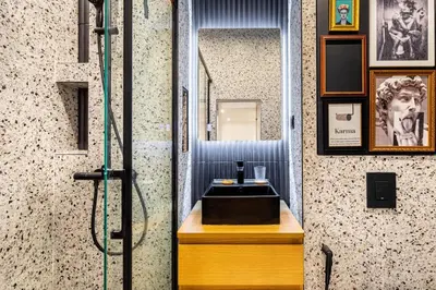 Plan de l'établissement GuestReady: Designer Studio in the heart of Marais