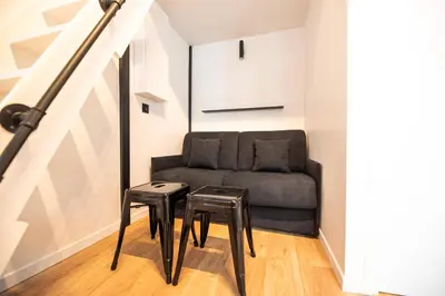 Coin salon dans l'établissement Lovely Nest in Paris