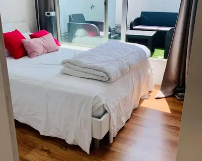 Un ou plusieurs lits dans un hébergement de l'établissement Duplex près des Champs-Élysées