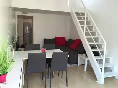 Coin salon dans l'établissement Duplex près des Champs-Élysées