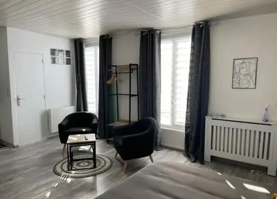 Un ou plusieurs lits dans un hébergement de l'établissement Eiffel Tour - Cosy Parisien