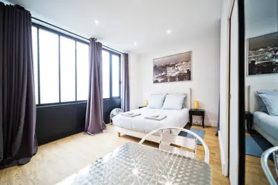 Coin salon dans l'établissement Loft style apartment