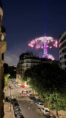 Plan de l'établissement Appartement avec magnifique vue Tour Eiffel