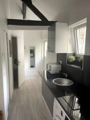 Cuisine ou kitchenette dans l'établissement Eiffel Tour - Cosy Daisy