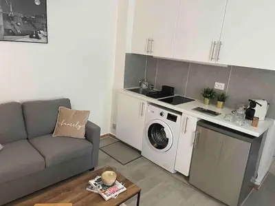 Cuisine ou kitchenette dans l'établissement Eiffel Tour cosy farniente