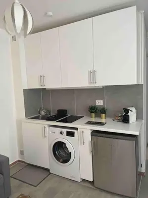 Cuisine ou kitchenette dans l'établissement Eiffel Tour cosy farniente