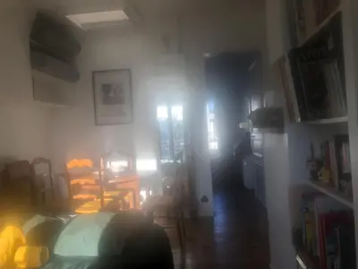 Coin salon dans l'établissement 2 pièces sous les toits 6 personnes calme lumineux équipé