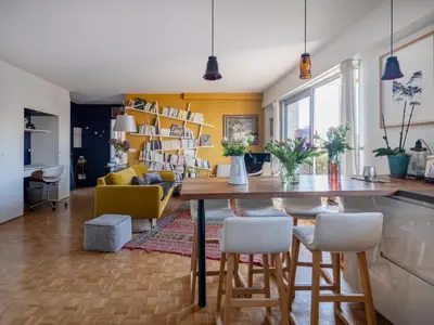 Coin salon dans l'établissement Eiffel Tower Design residence