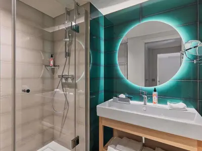 Salle de bains dans l'établissement Aparthotel Adagio Paris Boulogne