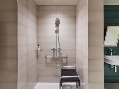 Salle de bains dans l'établissement Aparthotel Adagio Paris Boulogne