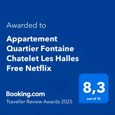Plan de l'établissement Appartement Quartier Fontaine Chatelet Les Halles Free Netflix